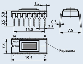 МИКРОСХЕМА 140УД20БВК АЕЯР431130171-14ТУ